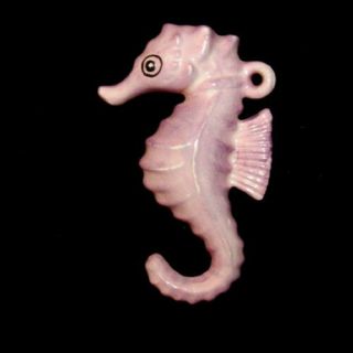 Vintage Ceramic Lefton Seahorse Wall Plaque Hanging For Mermaid & Fish