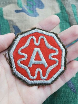 Wwii Us Army 9th Army Bullion German Made Patch