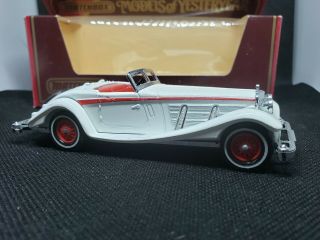 Matchbox Model Of Yesteryear Y20 1938 Mercedes Benz 540k White With Red Seats
