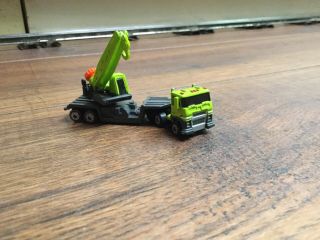 Micro Machines Galoob Semi Truck Heavy Haulers With Crane Rare N Scale