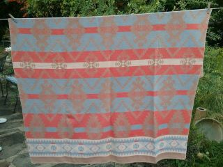 Camp Blanket With Indian Design Well Worn Beacon Vintage