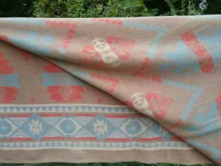 Camp blanket with Indian Design Well worn Beacon Vintage 2
