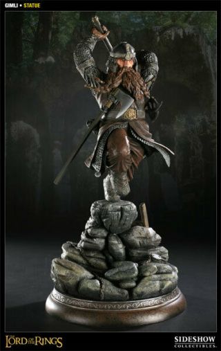 Lord Of The Rings Gimli Exclusive Sideshow Statue.  Nib Hobbit