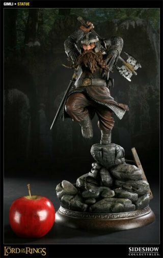 Lord of the rings Gimli Exclusive Sideshow statue.  NIB Hobbit 2