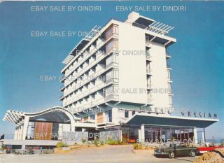 Cyprus Postcard Famagusta Grecian Hotel In Ayios Memnon Beach 1960 