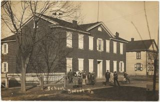 Rppc Real Photo Postcard Of The Old School House Bethel,  Pa.  Berks County