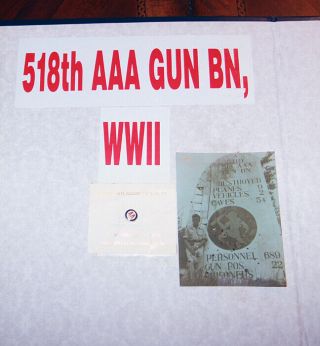 Japanese Surrender Scrap Book Photo Album 518th Aaa Gun Bn Ww2