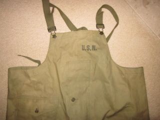 Vintage Wwii Us Navy Usn Deck Trousers Size Xl