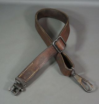 WWII German Wehrmacht Heer Army MG34 MG - 42 Leather Carrying Sling Strap WaA41 2
