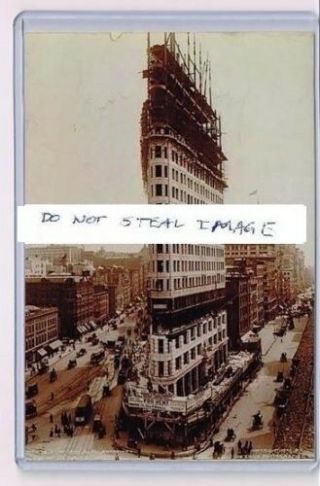 Manhattan Photograph Print 1902 Flatiron Building Under Construction