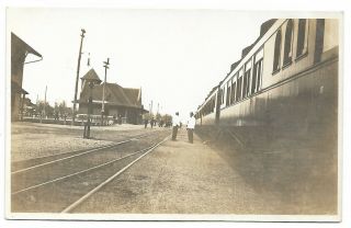 1910s Rppc Sterling Colorado Railroad Depot