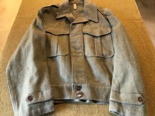 Ww2 Australian Wool Battle Dress Jacket 3 - 1943 Dated