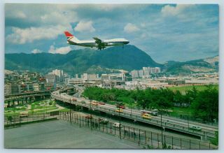 Postcard Hong Kong Kai Tak Airport Kowloon City