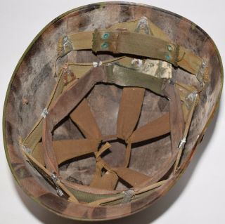 Wwii Us Military Westinghouse M1 Helmet Liner W/ Vietnam War Sweatband