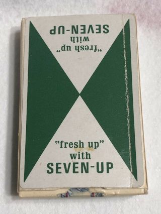 1950’s Seven Up 7 - Up Playing Cards Still In Cellophane