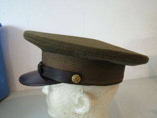 WWII US Army AC aviation cadet visor cap size 7 ½ 3