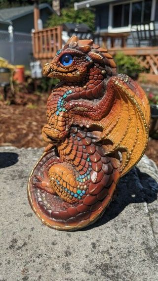 Windstone Editions Brown Baby Dragon Art Figure Statue