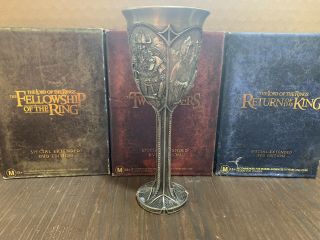 Royal Selangor Pewter Goblet - Ring - Lord Of The Rings Lotr 1996 Not Boxed