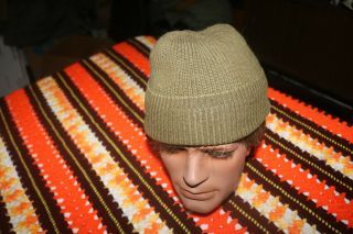 Wwii Usaaf Mechanic A4 Knit Stocking Cap Od With Tag Conditio