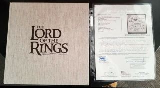 Lord Of The Rings Signed By 16 Cast And Directors 2001 Press Release Book