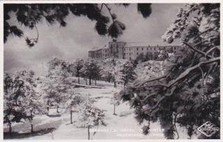 Cyprus Postcard Berengaria Hotel In Winter Prodhromos Troodos Platres 1930 S