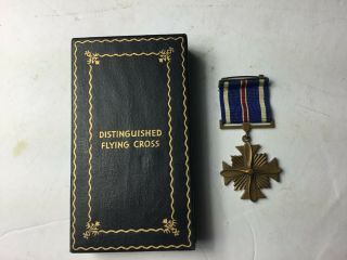 Ww2 Us Distinguished Flying Cross Wrap Brooch With Navy Style Case