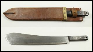 Vintage Wwii British Army Machete 1945 Arrow S&j Kitchin Shefield Knife Bolo