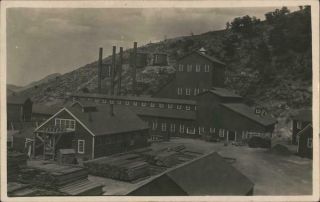 Rppc Scotia,  Ca Lumber Mill Humboldt County Logging California Postcard Vintage