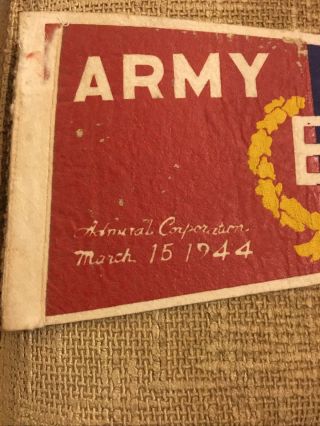 RARE Flag WW 2 US Army Navy E Excellence Guide on w/ white border 2