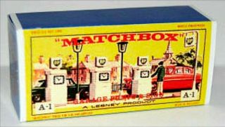 Matchbox Lesney No A - 1 B.  P.  Petrol Pumps & Sign Empty Box