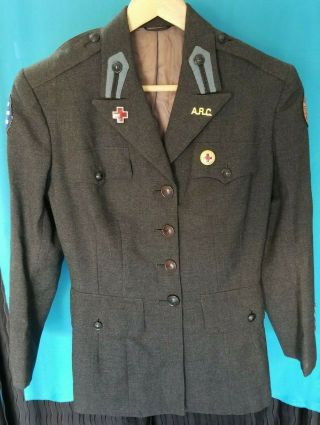 Wwii American Red Cross Volunteer Uniform Jacket Pto Asiatic Theater 5th Usaac