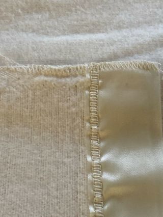 Vintage Fieldcrest Thermal Blanket Queen Pale Yellow 86 X 94” USA Appears 3
