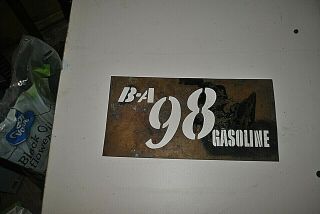 British American Oil B/a 98 Gasoline Barrel Stencil / Canadian
