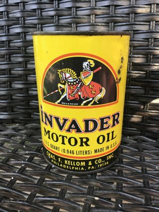Invader Motor Oil Quart Can 1 Day