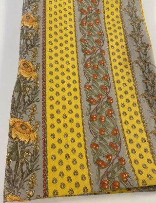 Vent Du Sud Cotton Tablecloth Provence 56x90” Rectangle Sunflower Olives France