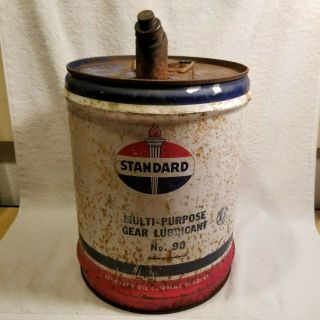 Vintage Standard Oil 5 Gl.  Can Gear Lubricant