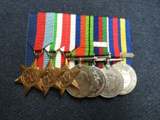 Wwii Canadian Medal Grouping W/ Named Montreal Police Medal Of Merit