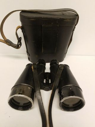 Vintage 1942 WWII Bausch & Lomb US Navy 1942 7x50 Mark I Mod.  2 Binoculars 3