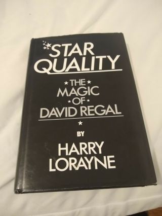 Star Quality,  The Magic Of David Regal,  By Harry Lorayne,
