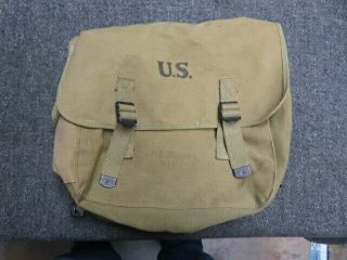 Wwii Us M1936 Musette Bag - - Luce Manufacturing Co.  1942