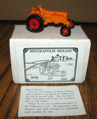 Minneapolis Moline Zb 1953 - 1955 Tractor Spun Cast Metal 1980 