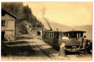 Cpa 73 Savoie Aix - Les - Bains Chemin De Fer Du Revard La Gare De Pré Japert Train