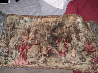 Vintage French Wall Tapestry Hanging