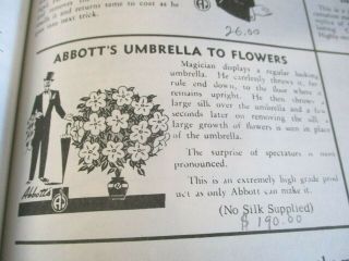Vintage Abbott Magic Umbrella To Flowers 3