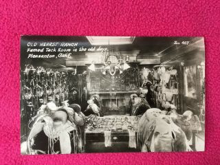 Rppc Postcard Old Hearst Ranch West Tack Room Alameda County Ca Pleasanton