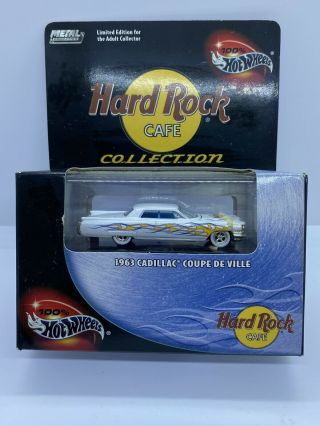 Vintage Hot Wheels 1963 Cadillac Coupe De Ville Hard Rock Cafe Limited Edition