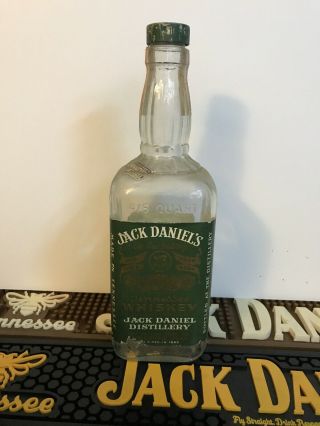 Jack Daniels 1968 Green Label 4/5 Quart Empty Bottle