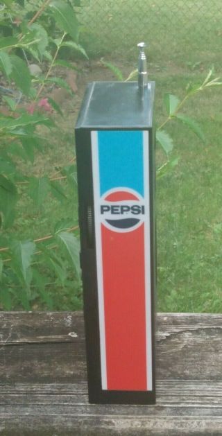 Vintage 1980’s Pepsi Vending Machine Am/Fm Radio Soda Pop Mt.  Dew VGC 2
