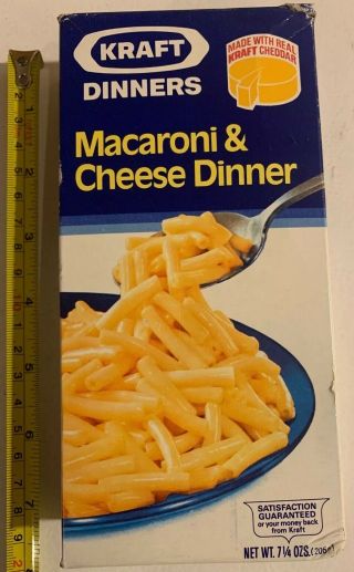 Vintage 1984 Kraft Macaroni & Cheese Full Nos Some Box Blemishes
