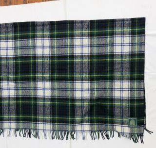 Vintage Edinburgh The Woolen Mill Wool Blanket Tarton Plaid 60 X 72 